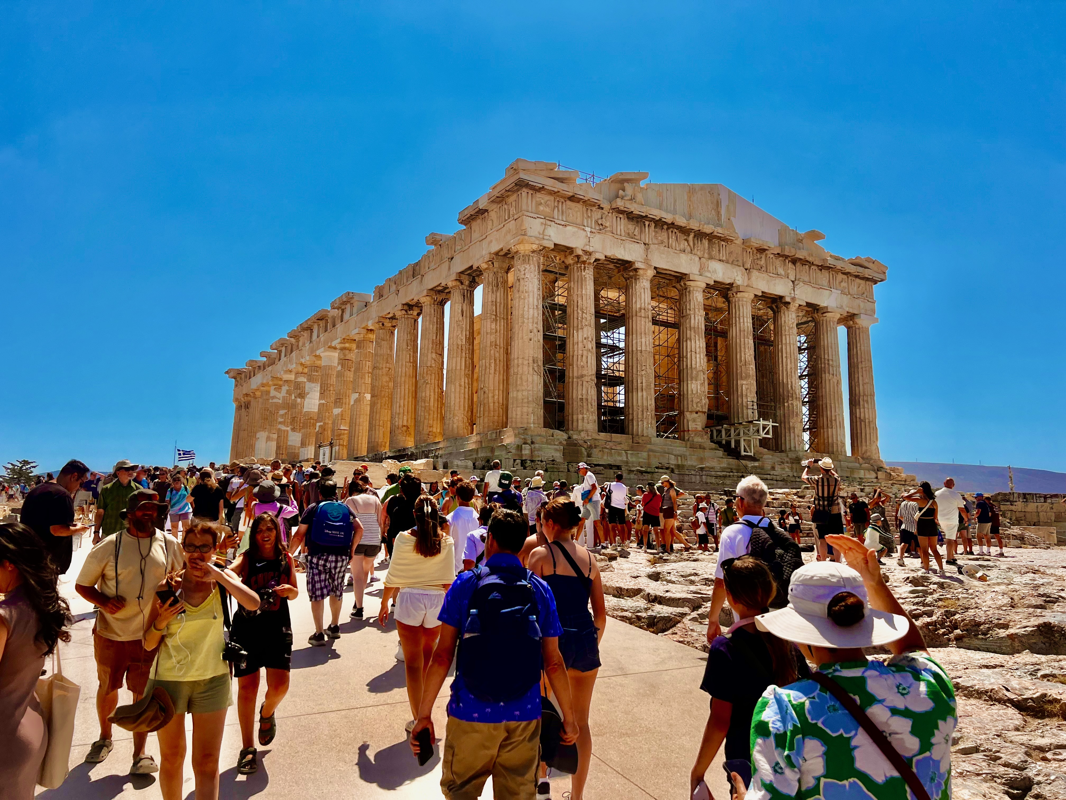The Parthenon on the Acropolis in Athens