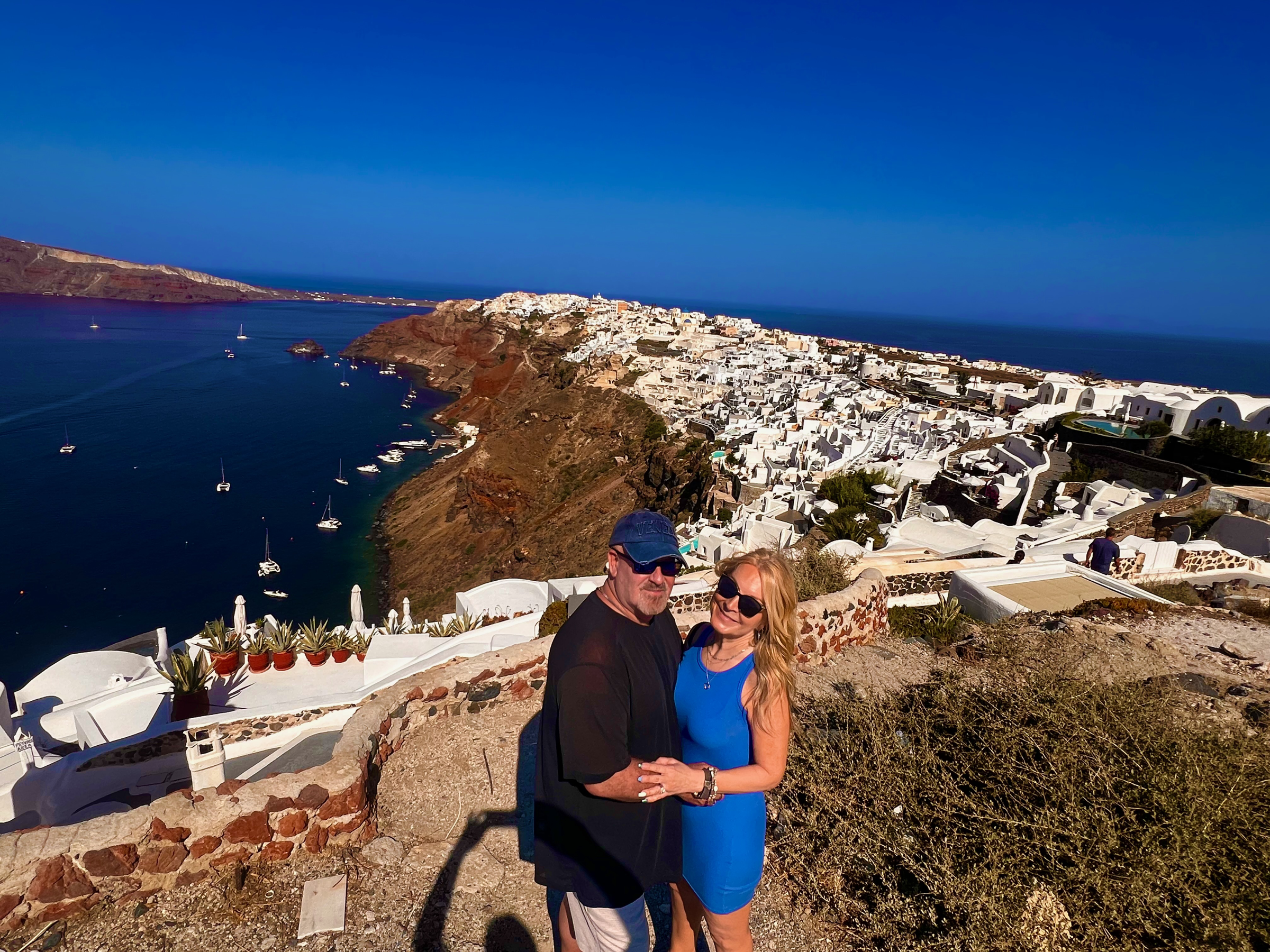Oia overlooking the Aegean
